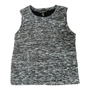 Banana Republic Marled Black & White Sleeveless Tank